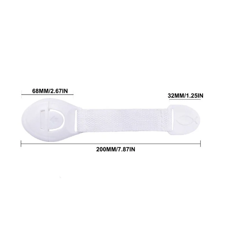 

5pcs Flexible And Adjustable Children Safety Protection Drawer Pair Unlock Strap And Lock System Security Lock