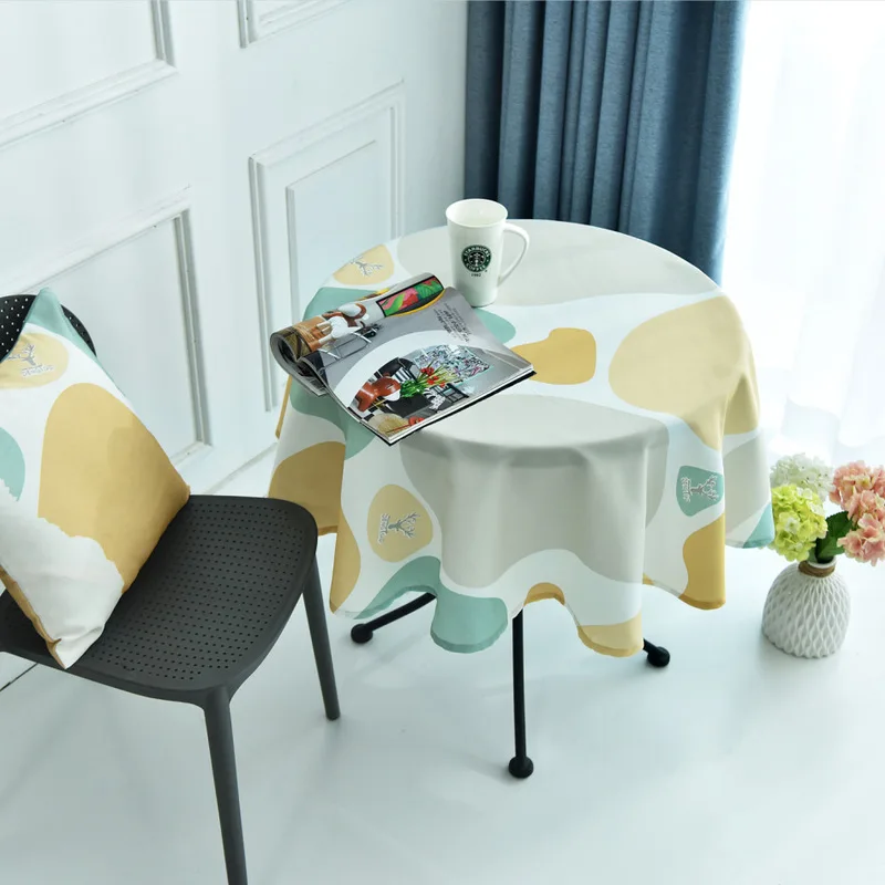 Nordic Round Tablecloth Table Cloth Cover for Event Wedding Party Restaurant Banquet Hotel Household Decoration | Дом и сад