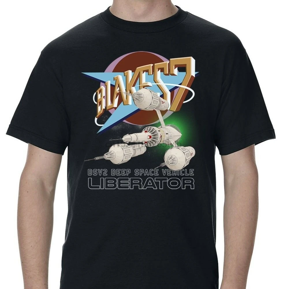 Blakes 7 LIberator и логотип взрослая футболка| |