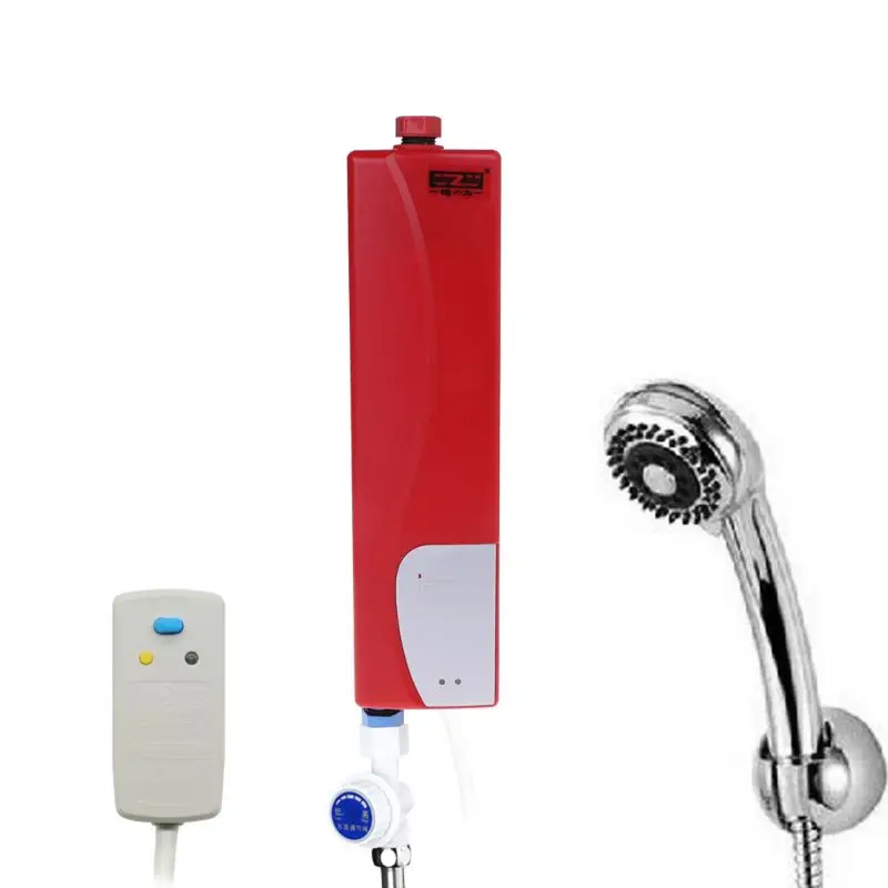

Mini Tankless Instant Electric Water Heater For Indoor Shower Bathroom Kitchen 220V 3000W