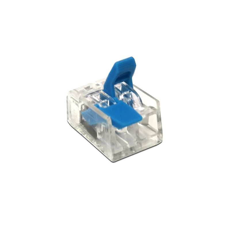 412 blue PCT-222 212/3/4/5/8 компактный проводной разъем проводки, проводниковый блок 0,08-2.5mm2 SPL-2/3 пуш-ап-в клеммный блок - Цвет: 412 blue