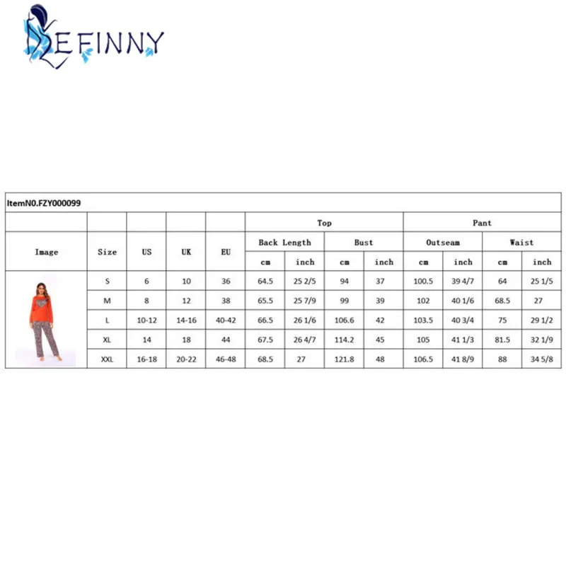 

Leopard Print Ladies Pajama Set Women's Cotton Long-sleeved Printed Home Wear Comfortable Clothes