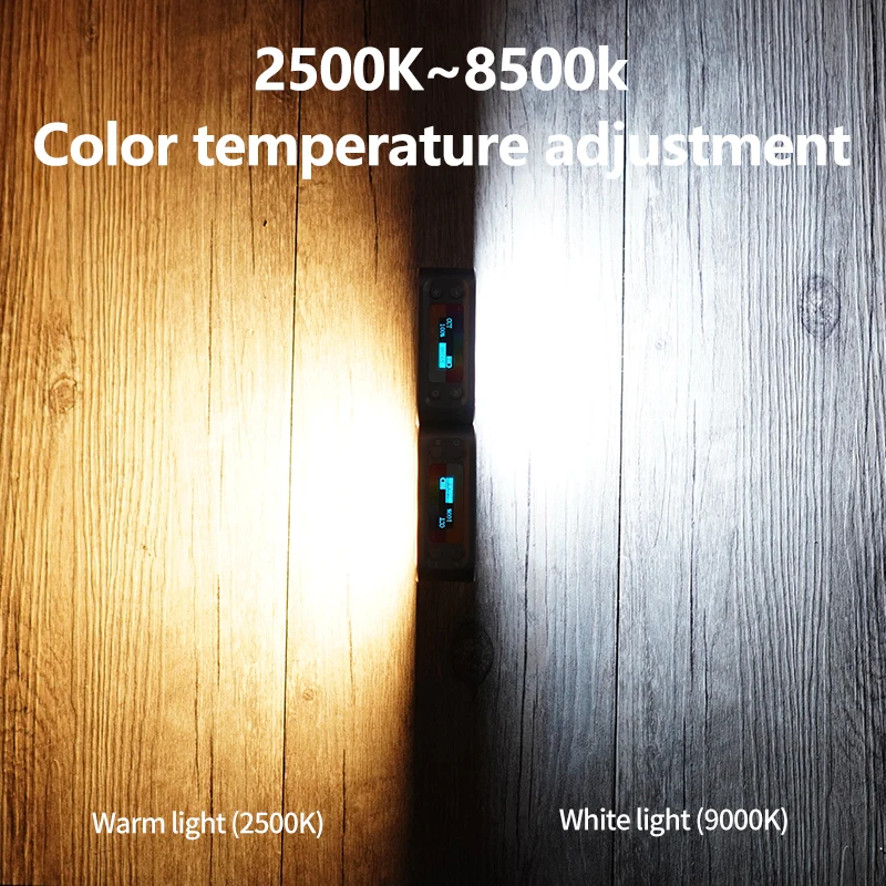 MAMEN LED-D01 Double-sided  Photography Lighting  Rechargable Video Light 359 Full Colors LED Panel Lamp for Youtube Tik tok