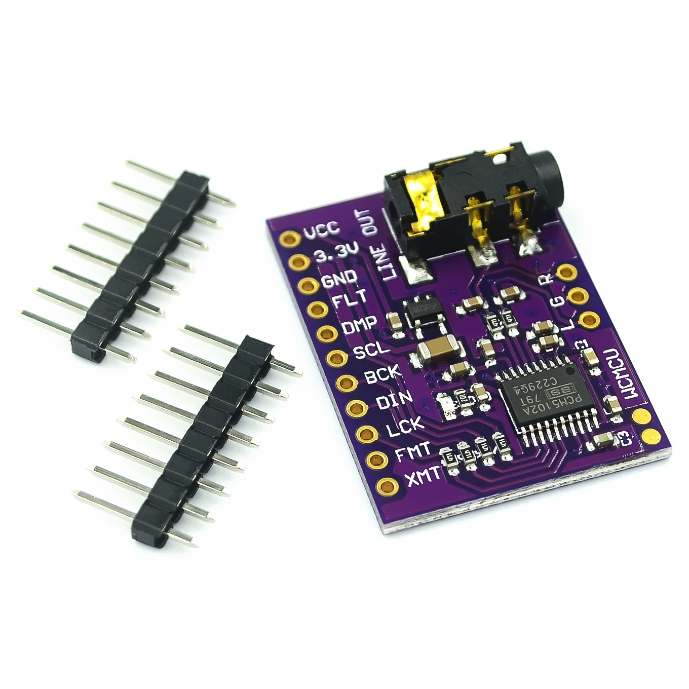 PCM5102 PCM5102A DAC звуковая карта плата pHAT 3 5 мм стерео разъем 24 бита цифровой аудио