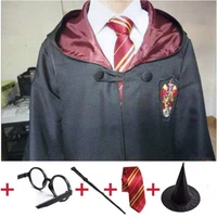unisex kids adult magic school uniform granger robe cloak dress women girls wizard clothes pastor halloween costume