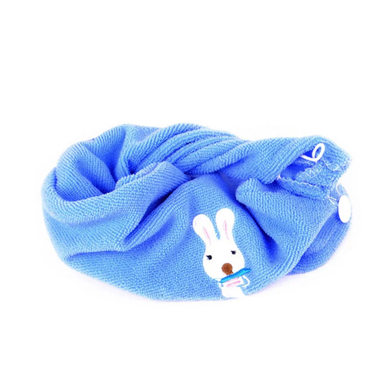 

Lovely Hair Dry Napkin Turban Microfiber Hat Towel Towels Bathroom Pink Fast Dry Hair Cap for Bathroom New Style