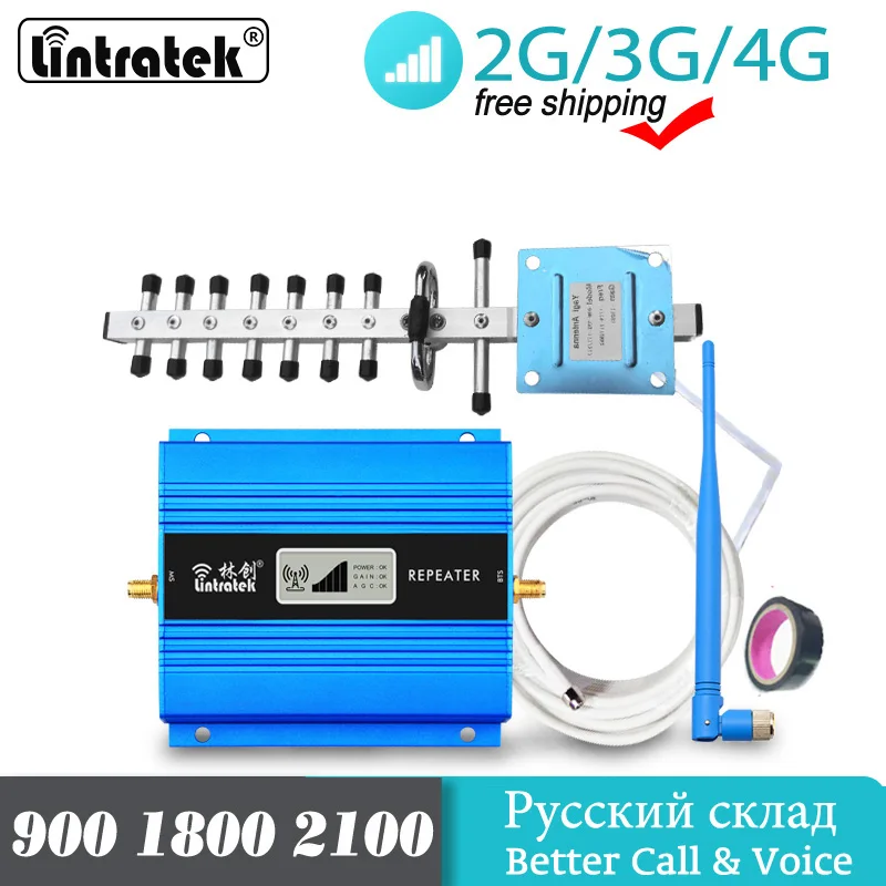 GSM 900 МГц Мобильный телефон усилитель сотового сигнала GSM 900 ретранслятор сигнала усилитель телефона с ЖК-антенна дисплея набор для дома