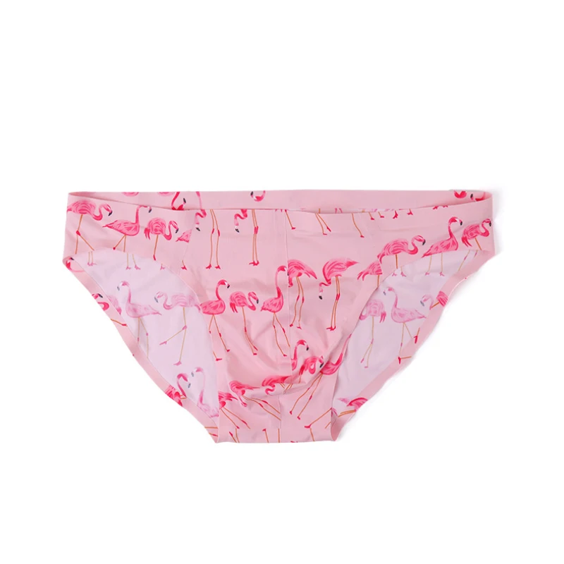 

AIIOU 3PCS/Lot Sexy Underwear Mens Pink Seamless Panties Fashion Comfortable Breathable Underpants Briefs Bikini Gay Tanga