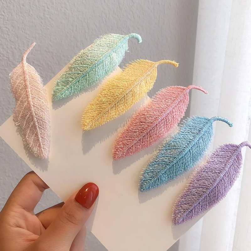 

Заколка для волос в форме листьев Женская, креативная элегантная заколка-Пряжка, простой зажим для волос карамельного цвета, аксессуары для...