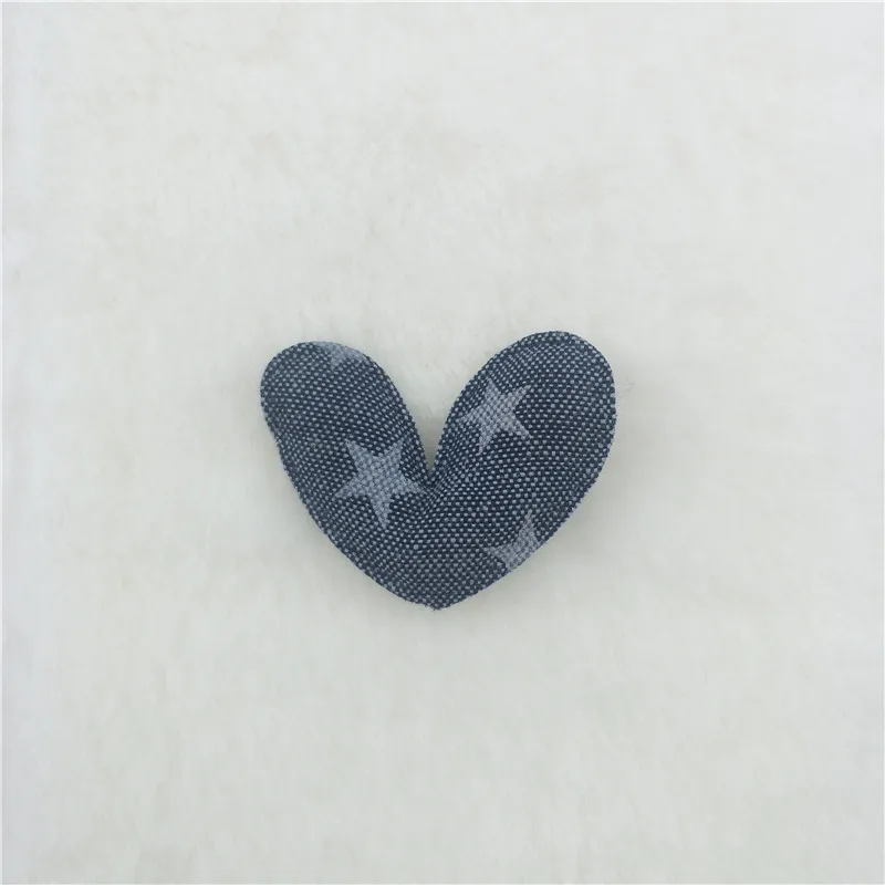 blue heart 40 шт./лот, многостильные мягкие аппликации для девочек, аксессуары для волос, DIY нашивки для детей для одежды, стикер для рукоделия, DIY Украшение для волос - Цвет: blue heart