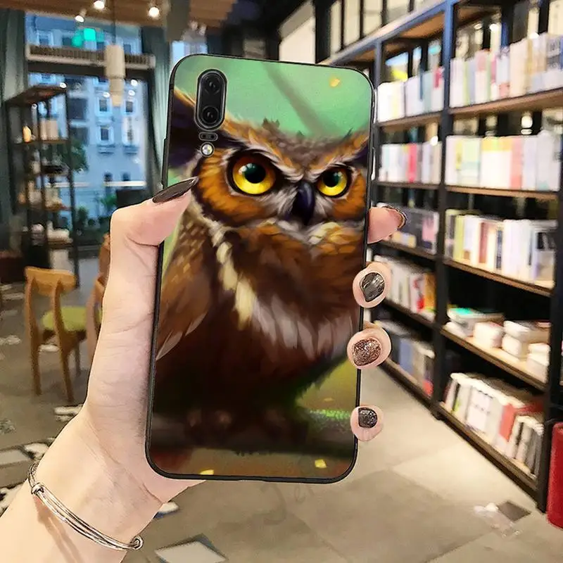 

Cartoon cute owl Animal high quality Phone Case shell For Huawei honor Mate P 10 20 30 40 Pro 10i 9 10 20 8 x Lite