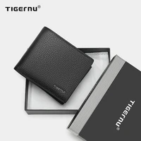 tigernu 100 genuine leather men wallet designer mens purse card wallet for men small money bag high quality luxury male wallet