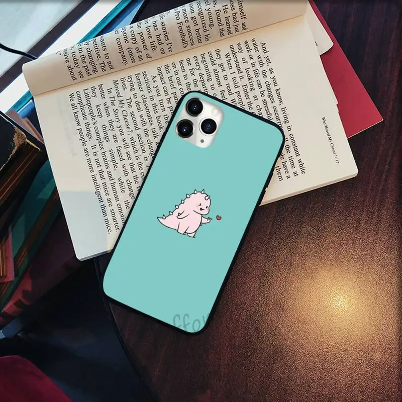 

love dinosaur Cartoon friend Phone Cases for iPhone 11 12 pro XS MAX 8 7 6 6S Plus X 5S SE 2020 XR Soft silicone