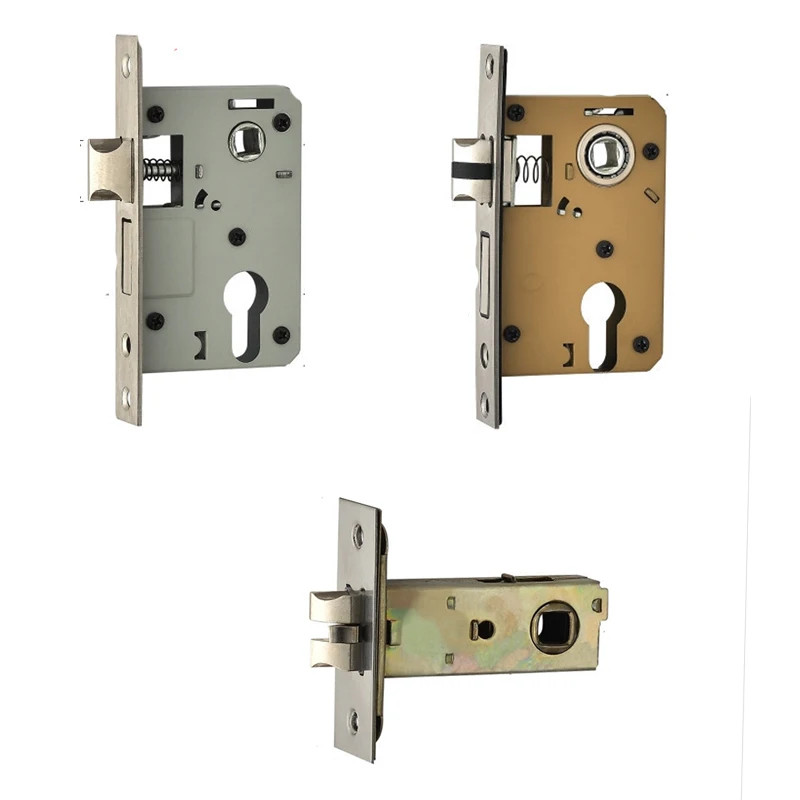

High Security Door Lock Cylinder Body For Home Single Tongue Mute Anti-Theft Lock Cylinder House Wooden Door Heavy Spring