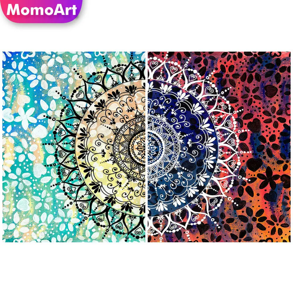 

MomoArt 5D Алмазная вышивка цветы полная площадь Алмазная мозаика Мандала рукоделие Алмазная Живопись вышивка крестом наборы украшения для дом...