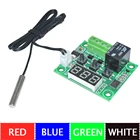 Цифровой светодиодный контроллер температуры W1209, постоянный ток 12 В, органический водонепроницаемый датчик NTC Для птичьего инбатора