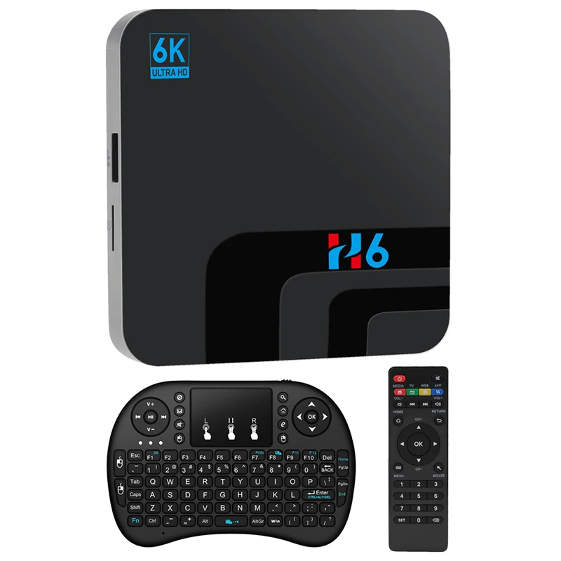 Android 8 1 Smart Tv Box 4G Ddr3 32G Emmc Rom телеприставка 6K 3D H.265 Wifi медиаплеер Air Mouse Eu