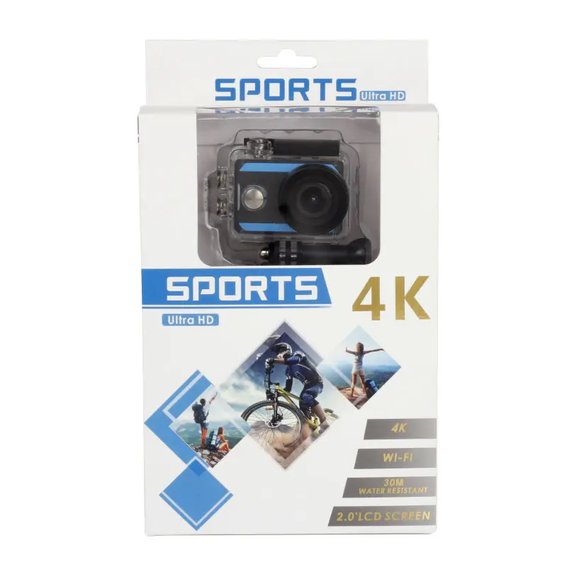 Ультра HD 4K Экшн-камера wifi 2," экран 4K Спортивная камера 12MP 170 широкоугольный объектив Мини Шлем 30 м водонепроницаемая Спортивная DV камера