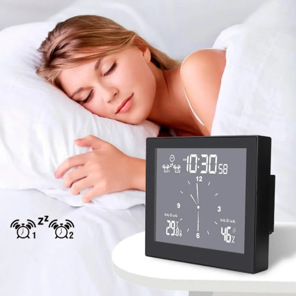 digital clock waterproof bathroom wall clock shower suction wall stand alarm timer temperature humidity alarm meter free global shipping