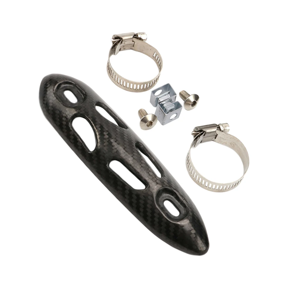 

Carbon Fiber Motorcycle Exhaust Muffler Pipe Protector Heat Shield Cover