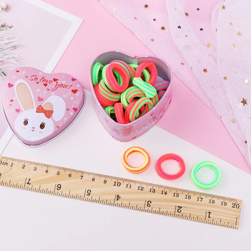 30 шт./компл. красочные нейлоновые мягкие резинки для девочек держатель конского