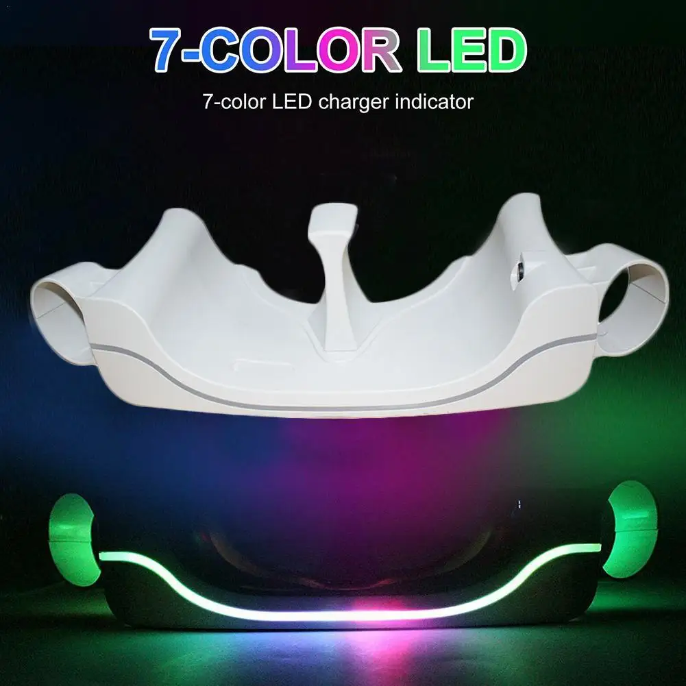 

7 Color LED Charging Station Dock Charger Wall Mount Storage Stand Hook Case Comfort Holder for Oculus Quest 2 VR Accessories