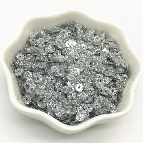 4mm Glitter Silver Блестки 3-30 мм Серебряные Блестящие Блестки плоские круглые чашки пвх свободные Блестки блестка DIY ремесло шитье Женская одежда Аксессуары 20 г - Цвет: 4mm Glitter Silver