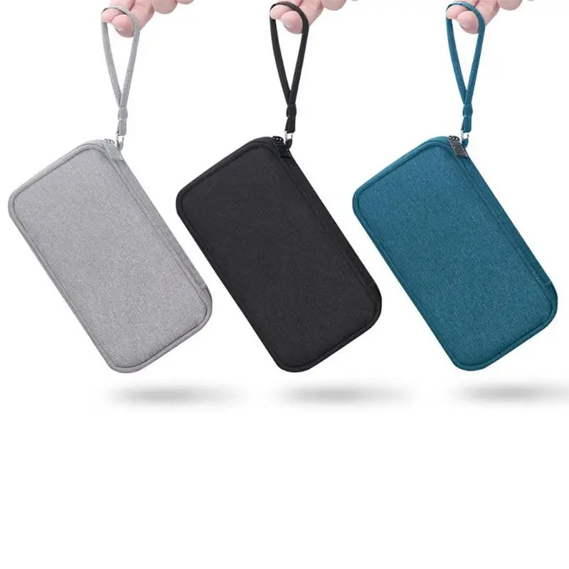 

Durable Polyester Power Bank Pouch Storage Bag Mini Protable Travel Protective Carrying Case Pack for Earphone Cellphones Data C