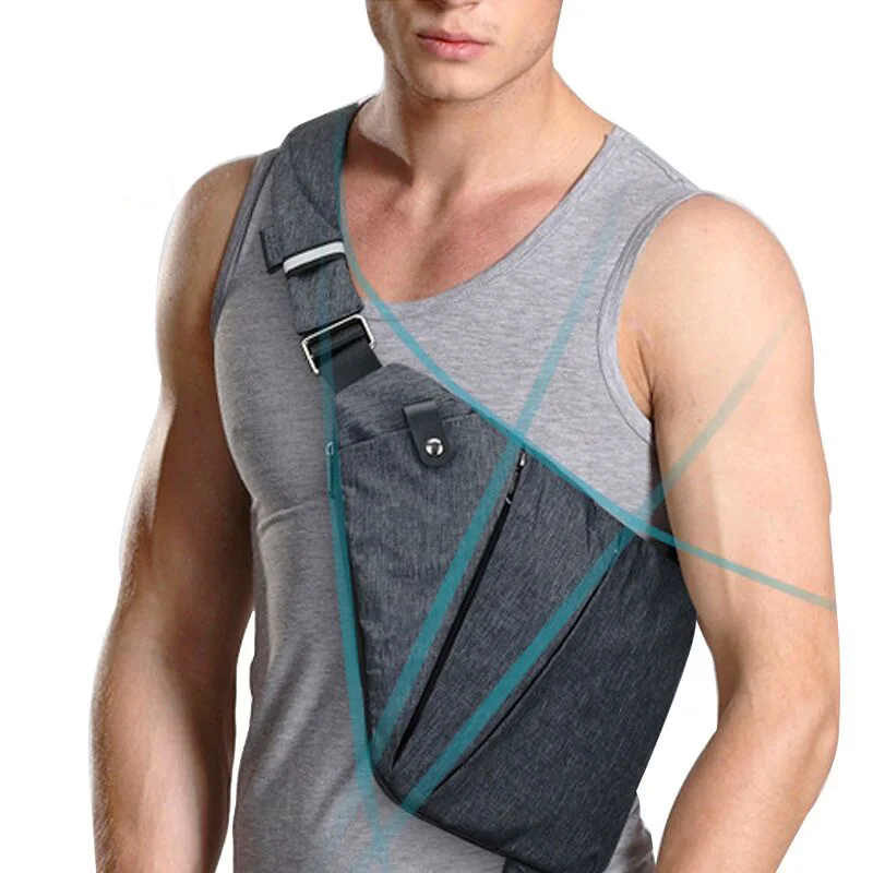 Мужская Дорожная деловая сумка через плечо на с защитой от кражи цифровая для