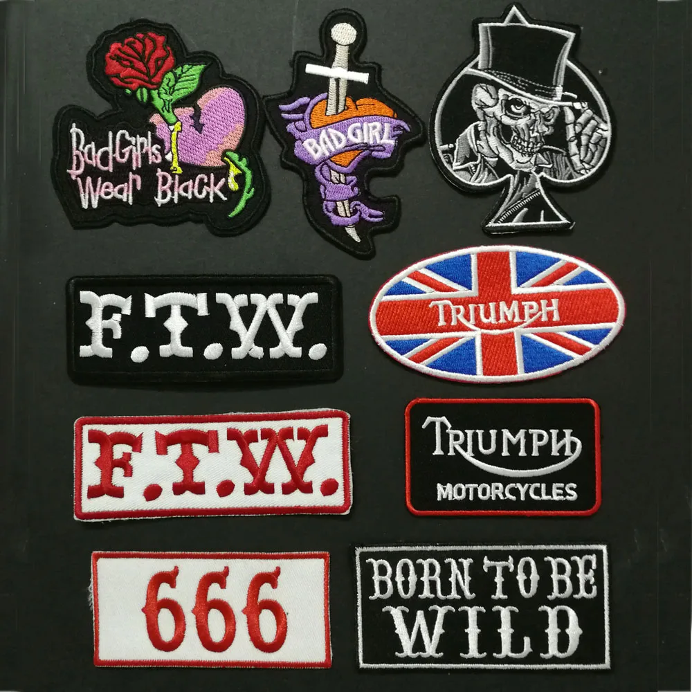 Черные нашивки FTW с изображением девушек акаб триумф плохая девочка BORN TO BE значки