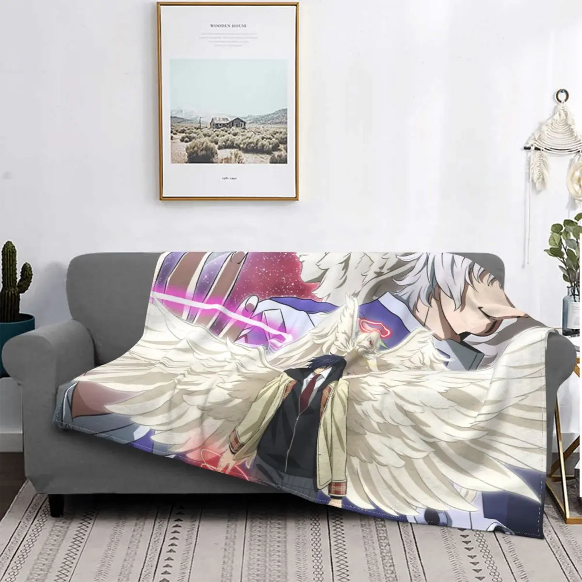 

Комиксы Platinum End Uryuu Kanade Фэнтези портативные теплые Пледы для постельного белья для путешествий