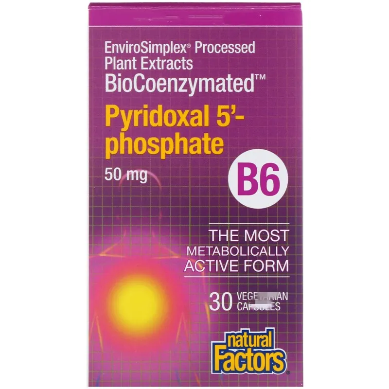 

1 box / 2 boxes-B6, Pyridoxal 5'-Phosphate,Coenzymes promote many beneficial metabolic reactions in the body 1 box=50 mg*30p