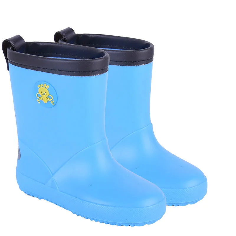 Детские непромокаемые сапоги для девочек и мальчиков Нескользящие резиновые