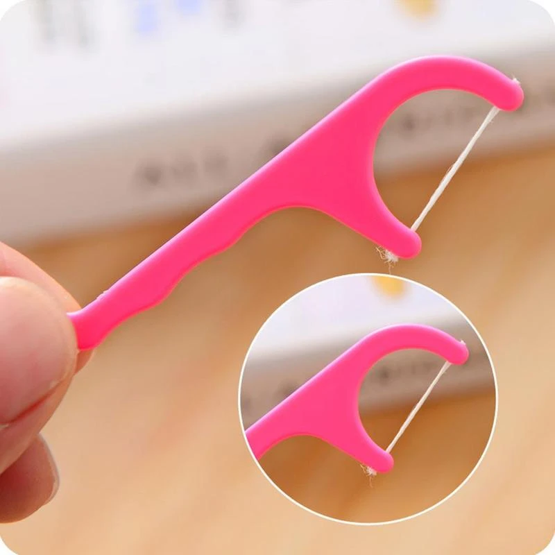 

25pcs Disposable Dental Flosser Interdental Brush Teeth Stick Toothpicks Floss Pick Oral Gum Teeth Cleaning Oral Hygiene Tools