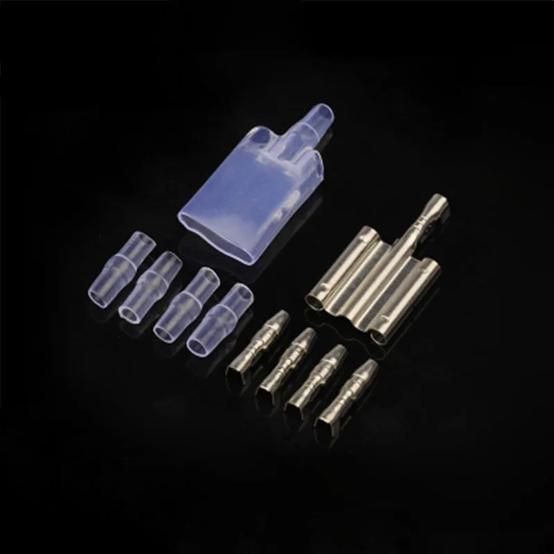 

0.2-1mm 1 in 3 Female plug terminal bullet plug 50 sets of plug Terminal