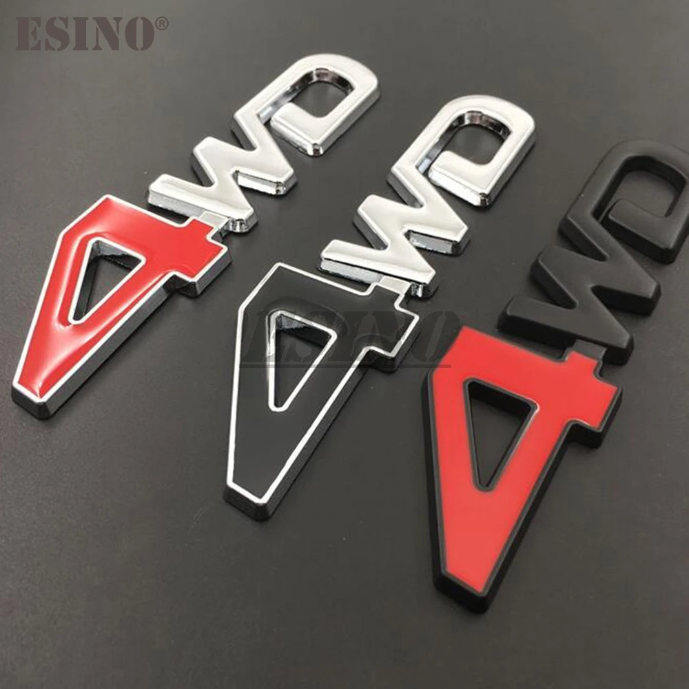 Автомобильный Стайлинг 3D 4WD 4-х колесный привод для внедорожника 4x4 багажник из