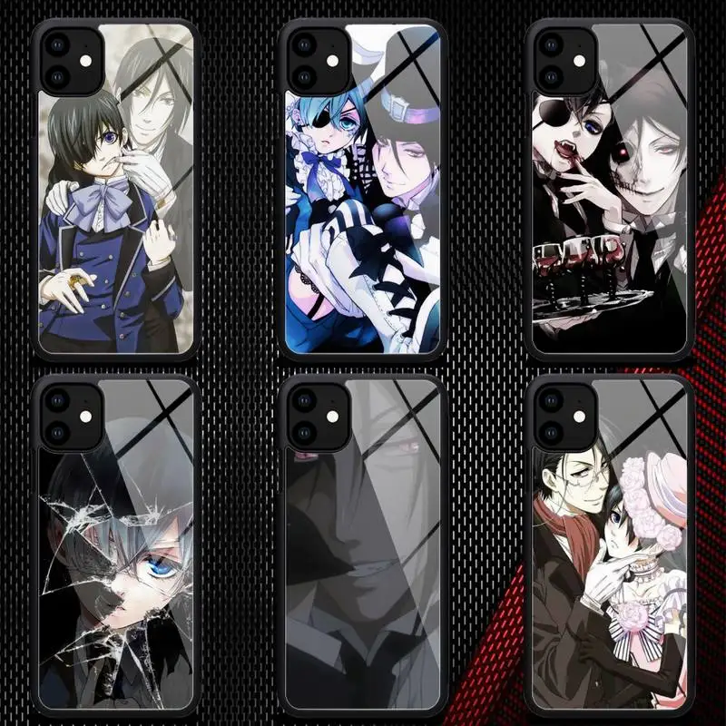 Ботинки в стиле аниме Темный дворецкий Ciel Phantomhive Чехол для мобильного телефона из