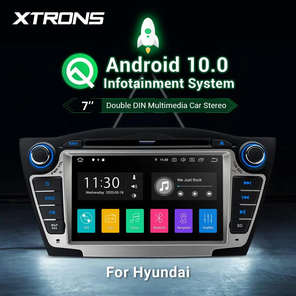Автомобильный DVD плеер XTRONS Android 10 0 для Hyundai IX35 Tucson 2 го поколения 2009 2010 2011 2012 2013 2014 2015