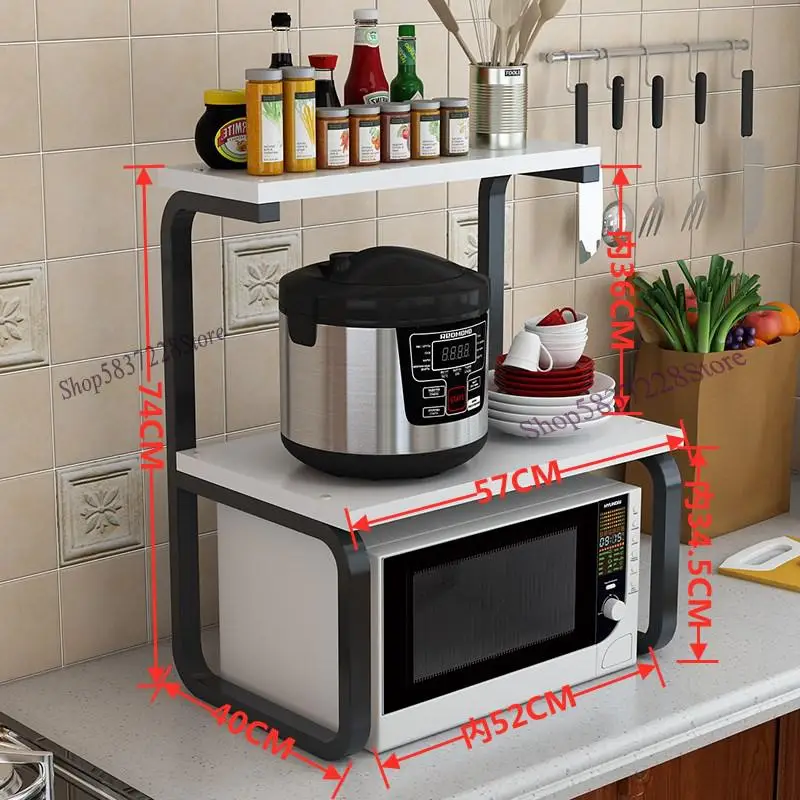 Полка для микроволновой печи кухонная полка бытовая многоярусная напольная