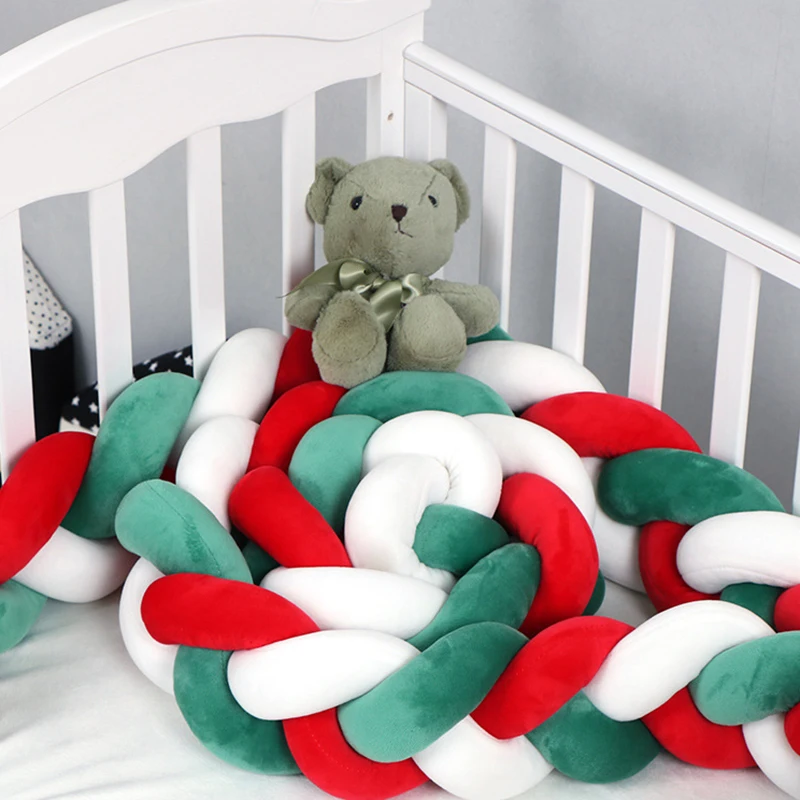 1-4 м Рождественский подарок Детские кроватки бампер узел Новорожденный Хлопок
