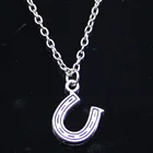 Новое модное ожерелье 18x12 мм Подкова на удачу Подвески короткое длинное ожерелье для женщин и мужчин Подарочное ювелирное изделие чокер