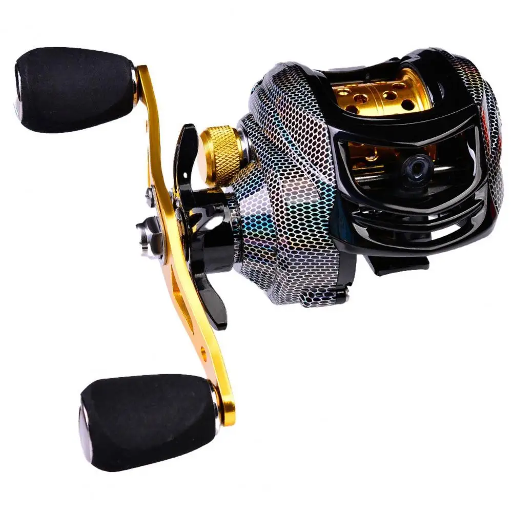 Metal rotating reel in turn line type, maximum drag roll 10kg, Baitcast reel, magnetic brake, strong metal rotating fishing reel