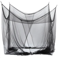 4 corner bed netting canopy mosquito net for queenking sized bed 190210240cm black