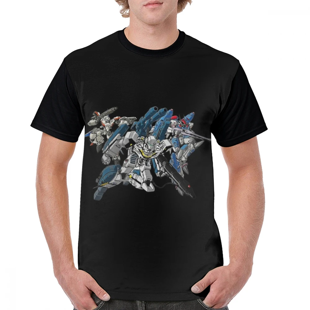 Robotech MACROSS футболка Robotech-MACROSS VF 1S C VF 25S RT VF 19 LT футболка мужская с коротким рукавом графическая футболка Базовая футболка