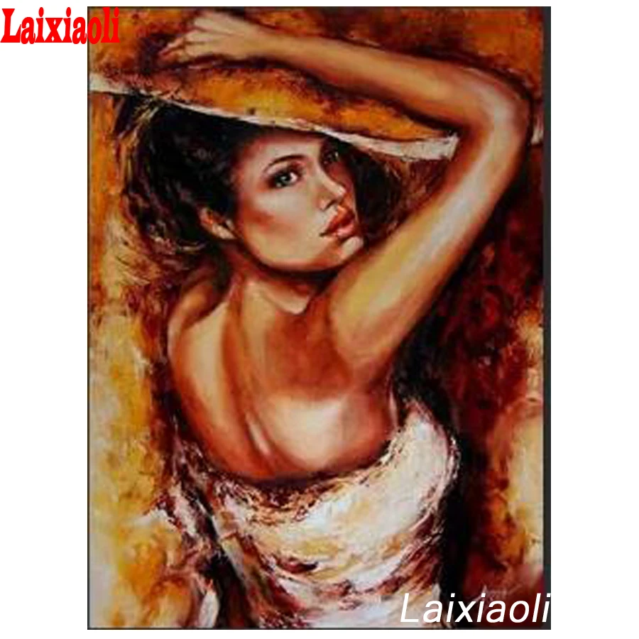 Алмазная живопись полноразмерная вышивка распродажа женская шляпа сделай сам