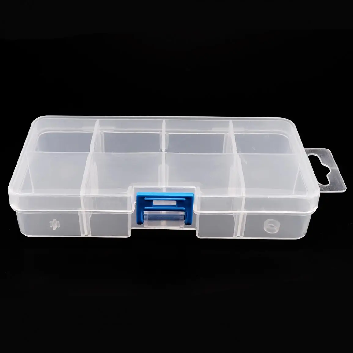 

5.5 Inch /8 Grid Transparent White PP Plastic Portable Multifunctional Parts Storage Tool Box with 140mm Length and 70mm Width