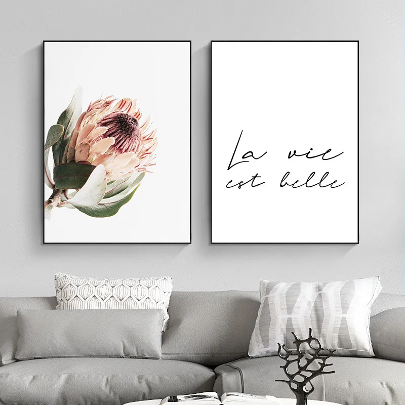 

Настенная Картина на холсте, постер с цветами, Цветочная печать, Скандинавская декоративная картина, Современный домашний декор