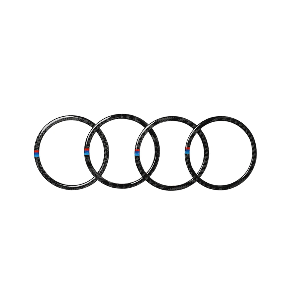 

Carbon Fiber Car Audio Speaker Car Door Loudspeaker Frame Cover Trim for BMW X5 E70 E71 Stylish Car Accessories Car Sticker 4pcs