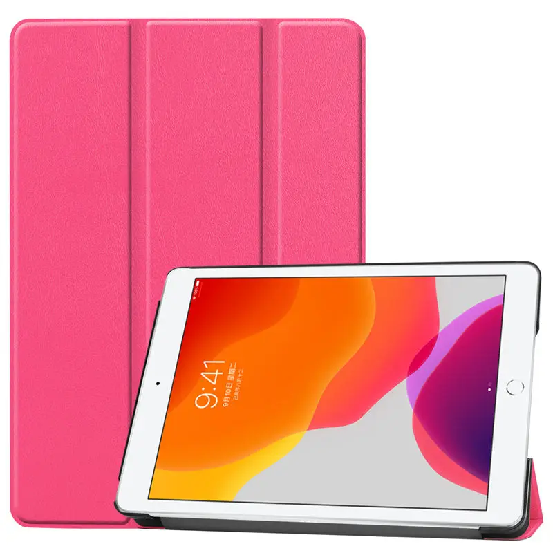 Rose Для iPad 10,2 чехол для Apple iPad 7th Generation A2200 A2198 A2232 Smart Cover Funda Магнитная Складная подставка+ подарок - Цвет: Rose