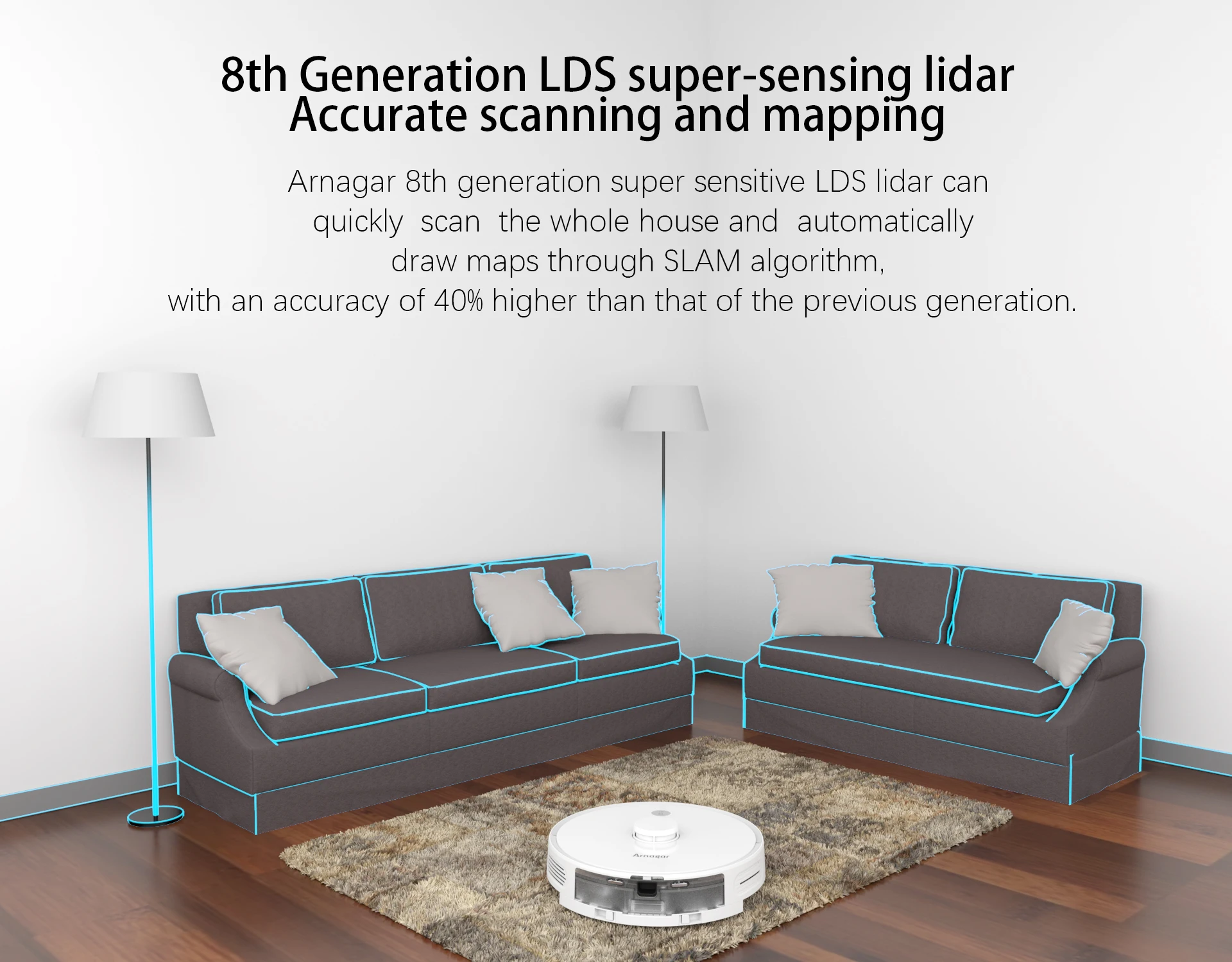 Робот пылесос Arnagar S8 Pro умная бытовая техника автоматическая сборка пыли Fernbedienung